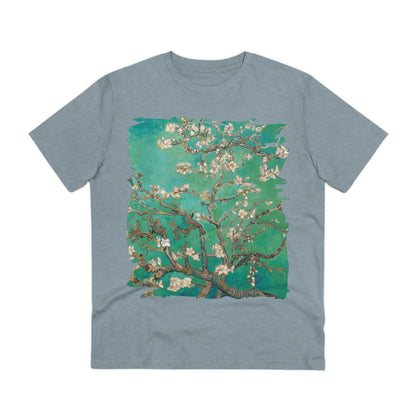 Van Gogh's Almond blossom (1890) - Green Fine Art Print Organic Cotton T-Shirt Unisex