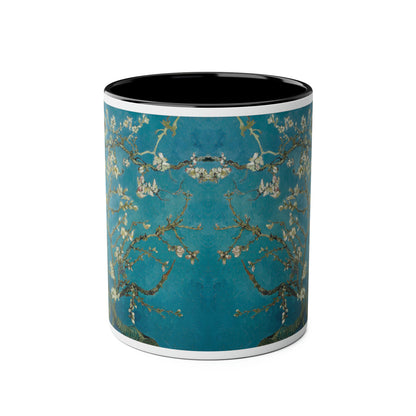 Van Gogh's Almond blossom (1890) - Original Fine Art Print Two-Tone Coffee Mugs, 11oz