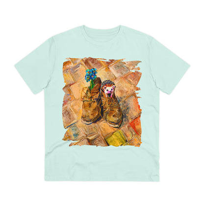 Van Gogh's Shoes (1888) - Hedgehog Fine Art Print Organic Cotton T-Shirt Unisex