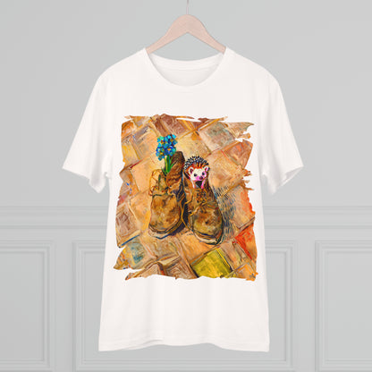 Van Gogh's Shoes (1888) - Hedgehog Fine Art Print Organic Cotton T-Shirt Unisex