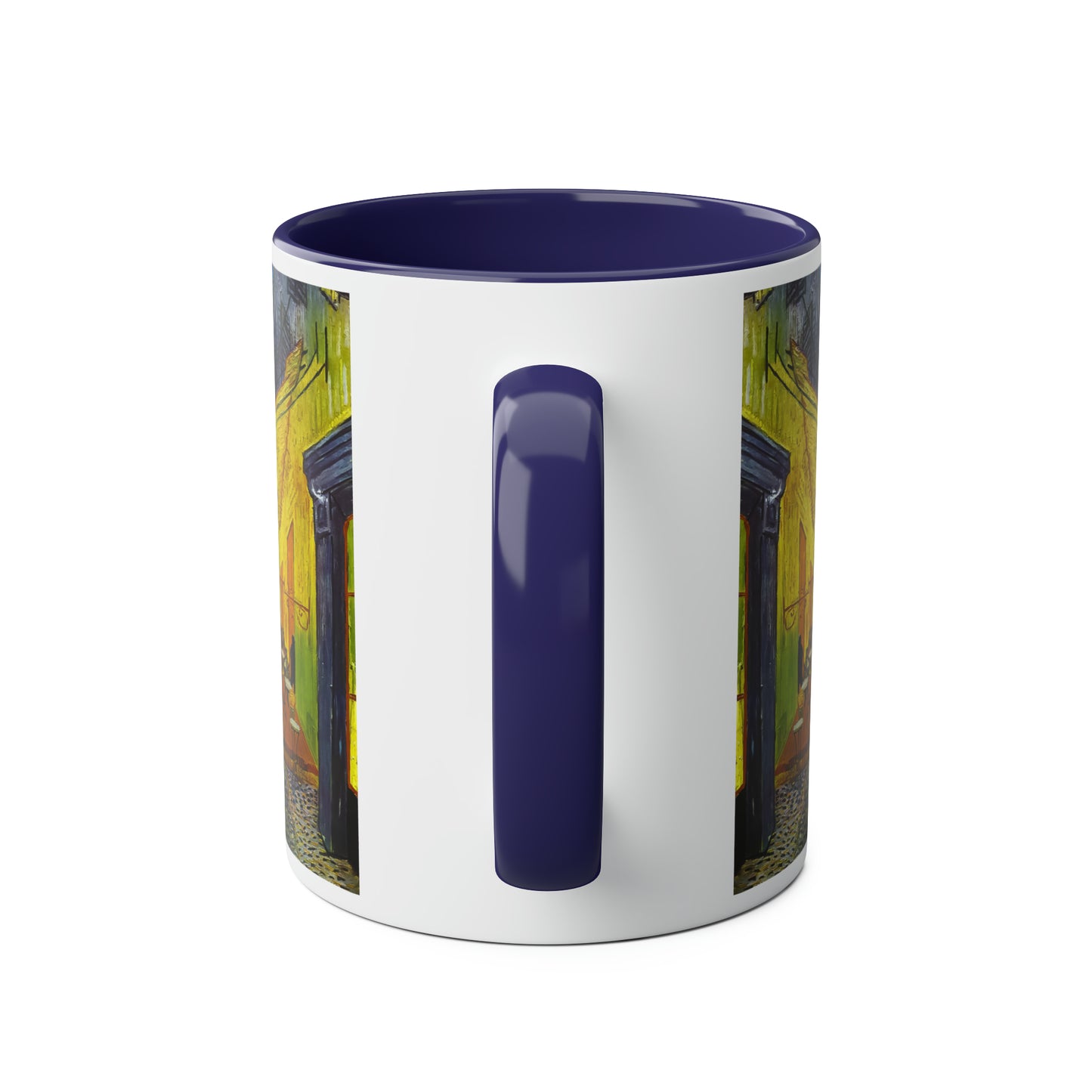 Van Gogh's Café Terrace at Night (1888) - Strays Two-Tone Coffee Mugs, 11oz