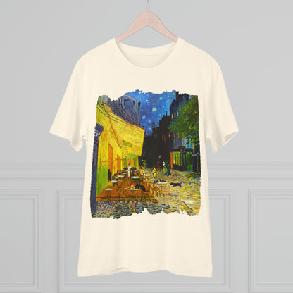 Van Gogh's Café Terrace at Night(1888) - Strays Fine Art Print Organic Cotton T-Shirt Unisex