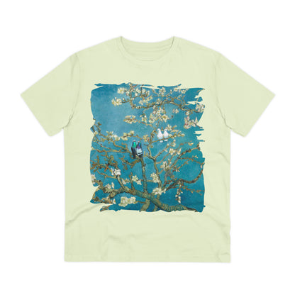 Van Gogh's Almond blossom (1890) - Lovebirds Fine Art Print Organic Cotton T-Shirt Unisex