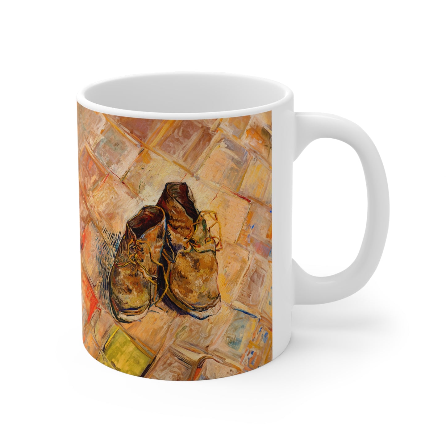 Van Gogh Shoes (1888) - Original Fine Art Print Ceramic Coffee Mugs, 11oz, 15oz