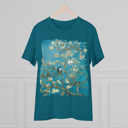 Van Gogh's Almond blossom (1890) - Lovebirds Fine Art Print Organic Cotton T-Shirt Unisex