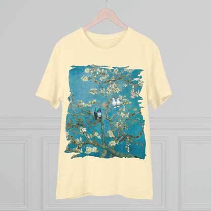 Van Gogh's Almond blossom (1890) - Lovebirds Fine Art Print Organic Cotton T-Shirt Unisex