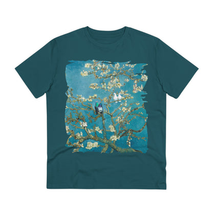 Van Gogh's Almond blossom (1890) - Lovebirds Fine Art Print Organic Cotton T-Shirt Unisex