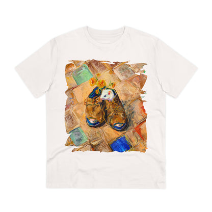 Van Gogh's Shoes (1888) - Mouse in the shoe Fine Art Print Organic Cotton T-Shirt Unisex