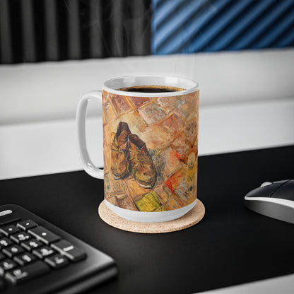 Van Gogh Shoes (1888) - Original Fine Art Print Ceramic Coffee Mugs, 11oz, 15oz