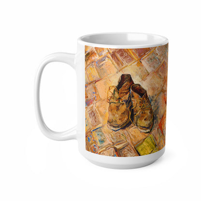 Van Gogh Shoes (1888) - Original Fine Art Print Ceramic Coffee Mugs, 11oz, 15oz