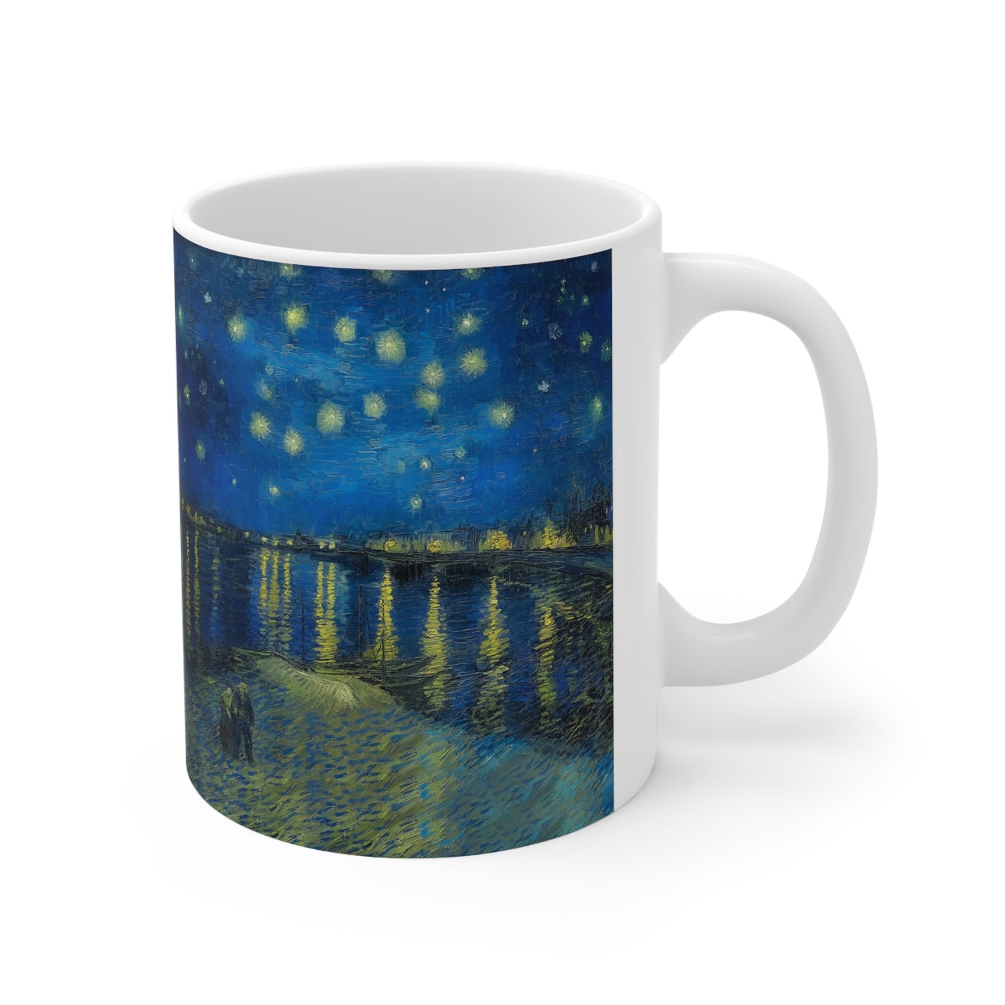 Van Gogh's Starry Night Over the Rhone (1888) - Original Fine Art PrintCeramic Coffee Mugs, 11oz, 15oz