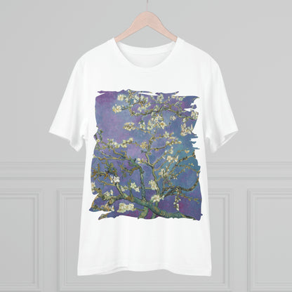 Van Gogh's Almond blossom (1890) - Purple Fine Art Print Organic Cotton T-Shirt Unisex