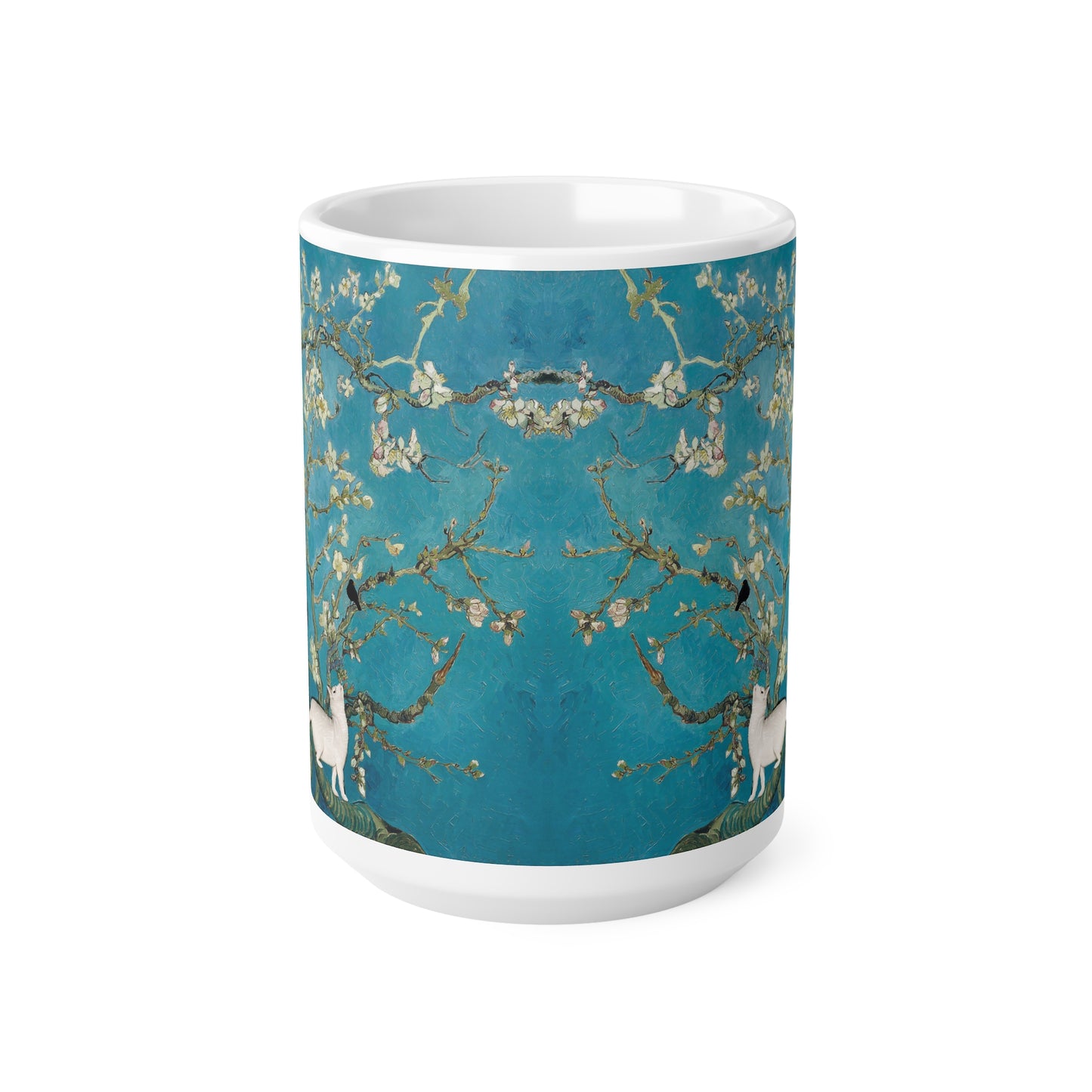 Van Gogh's Almond blossom (1890) - Cats Fine Art Print Ceramic Coffee Mugs, 11oz, 15oz