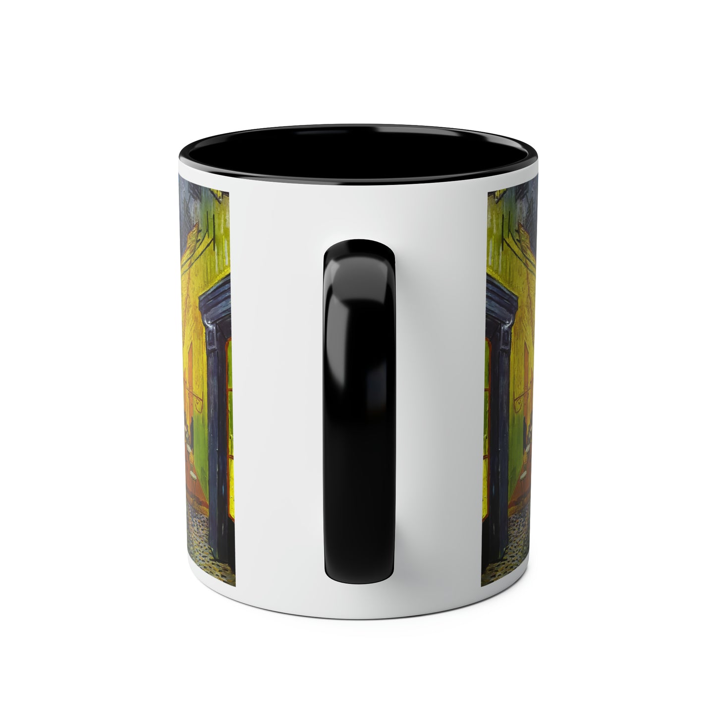 Van Gogh's Café Terrace at Night (1888) - Strays Two-Tone Coffee Mugs, 11oz