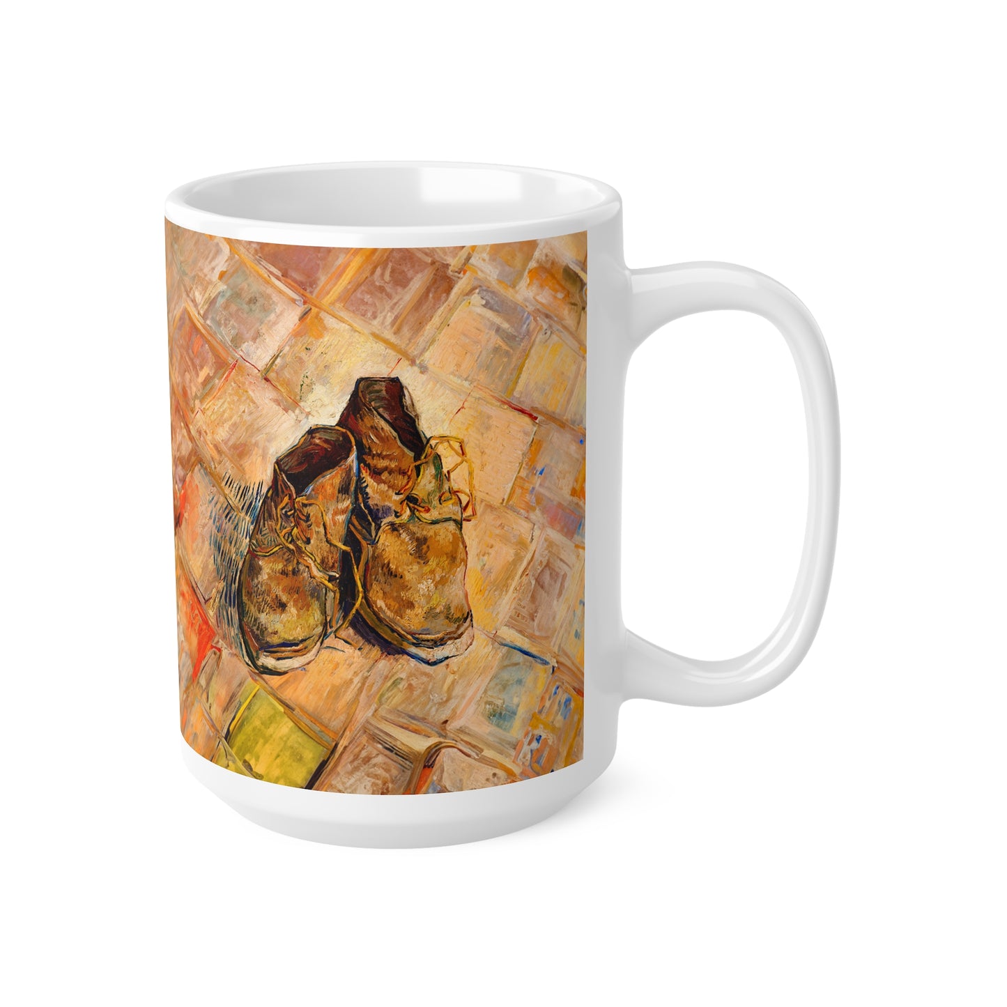 Van Gogh Shoes (1888) - Original Fine Art Print Ceramic Coffee Mugs, 11oz, 15oz