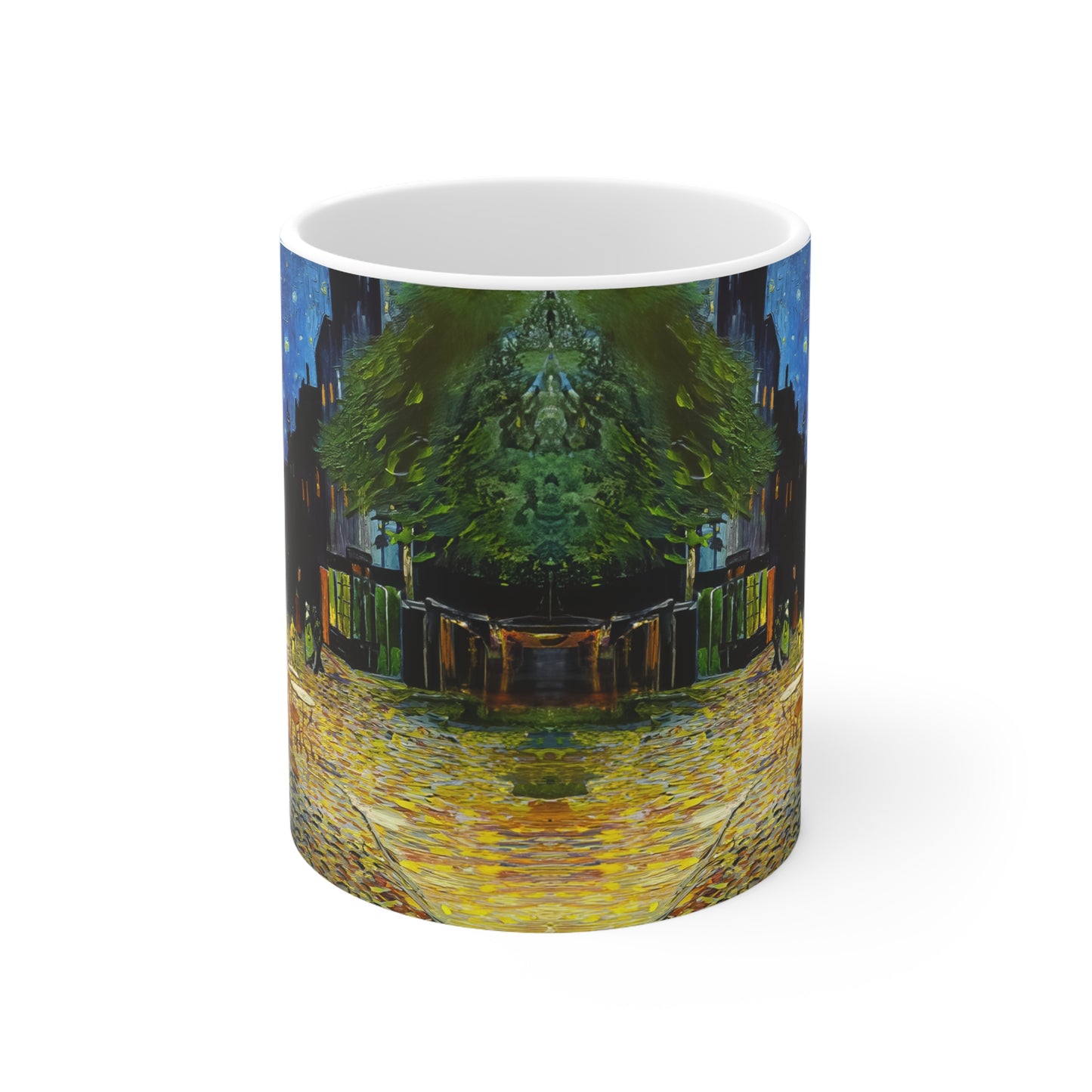 Van Gogh's Café Terrace at Night (1888) - Original Fine Art Print Ceramic Coffee Mugs, 11oz, 15oz