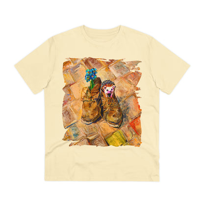 Van Gogh's Shoes (1888) - Hedgehog Fine Art Print Organic Cotton T-Shirt Unisex