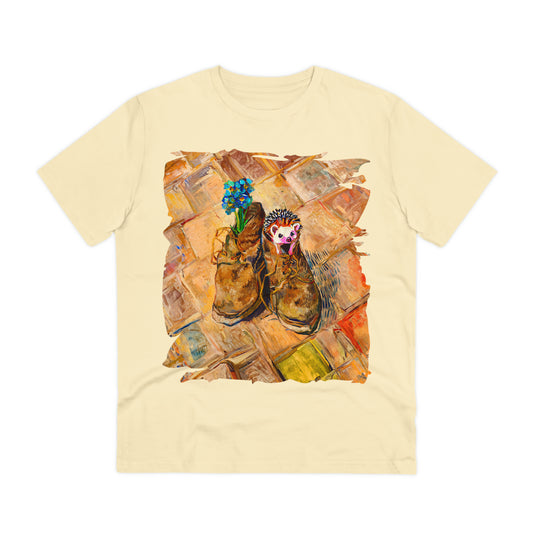 Van Gogh's Shoes (1888) - Hedgehog Fine Art Print Organic Cotton T-Shirt Unisex