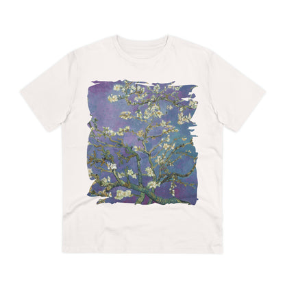 Van Gogh's Almond blossom (1890) - Purple Fine Art Print Organic Cotton T-Shirt Unisex