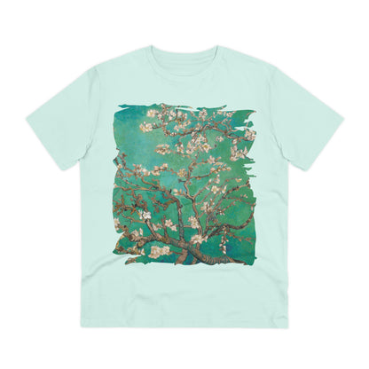 Van Gogh's Almond blossom (1890) - Green Fine Art Print Organic Cotton T-Shirt Unisex