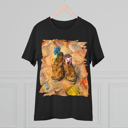 Van Gogh's Shoes (1888) - Hedgehog Fine Art Print Organic Cotton T-Shirt Unisex