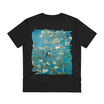 Van Gogh's Almond blossom (1890) - Lovebirds Fine Art Print Organic Cotton T-Shirt Unisex