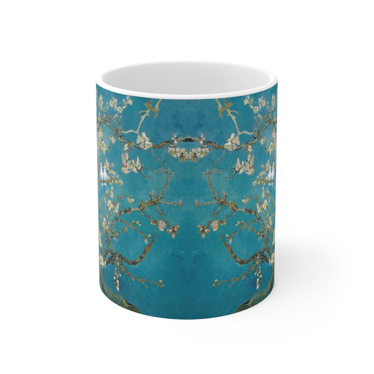 Van Gogh's Almond blossom (1890) - Lovebirds Fine Art Print Ceramic Coffee Cups, 11oz, 15oz