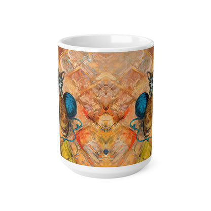 Van Gogh's Shoes (1888) - Kitten with yarns Fine Art Print Ceramic Coffee Mugs, 11oz, 15oz