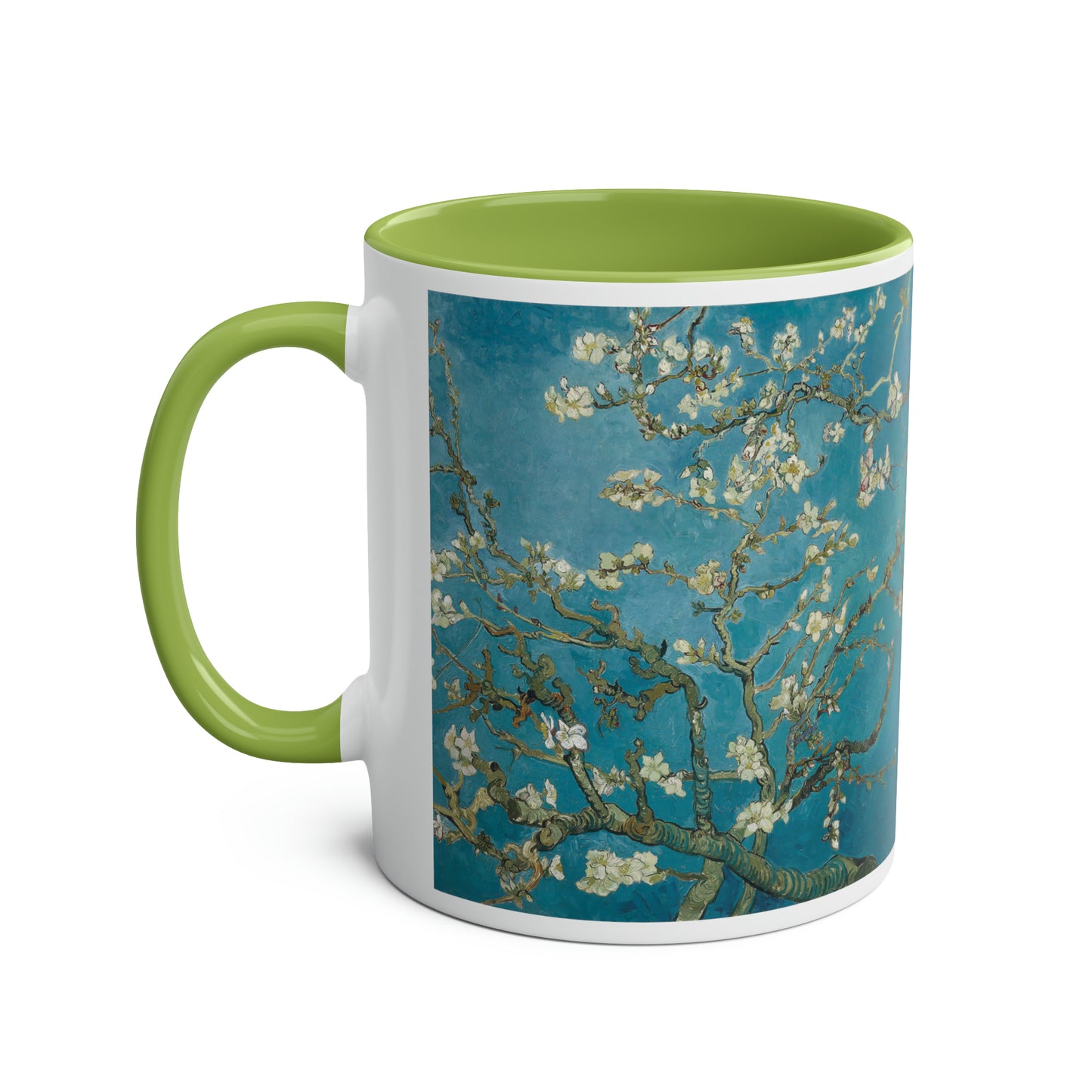 Van Gogh's Almond blossom (1890) - Original Fine Art Print Two-Tone Coffee Mugs, 11oz