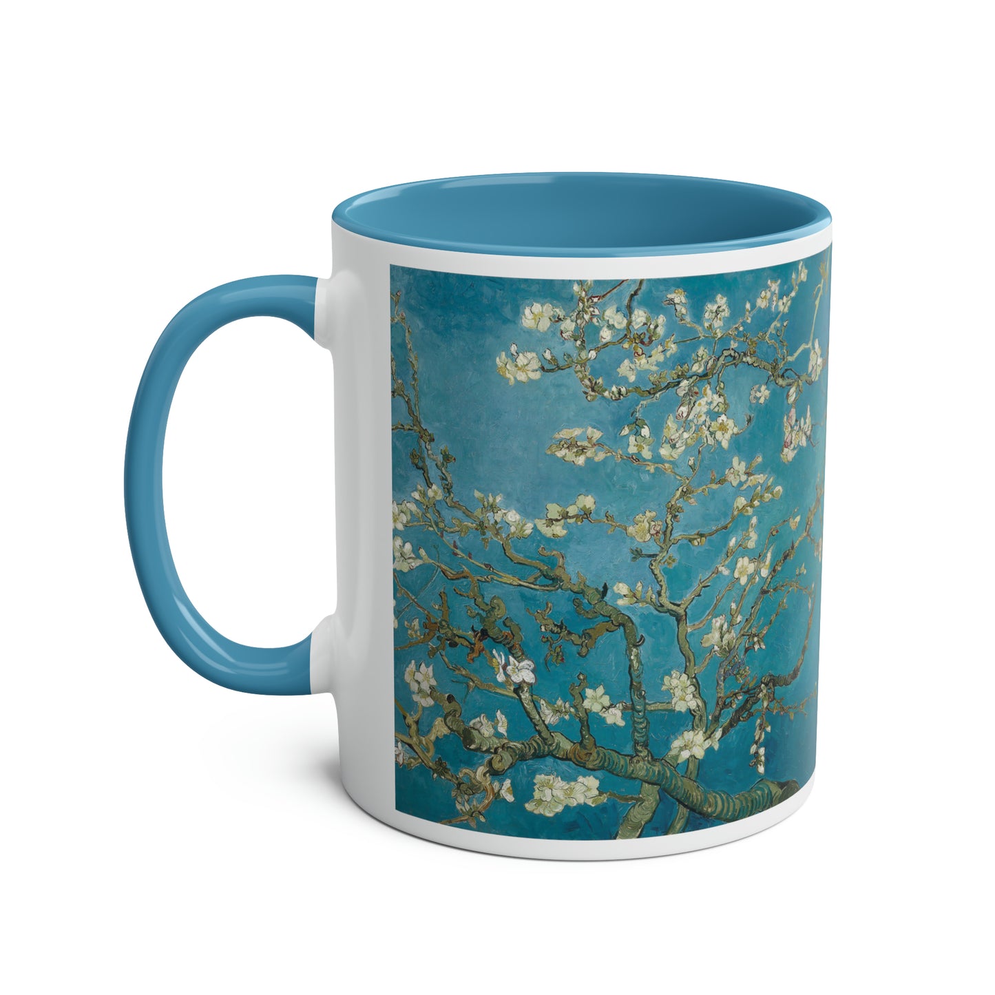 Van Gogh's Almond blossom (1890) - Original Fine Art Print Two-Tone Coffee Mugs, 11oz