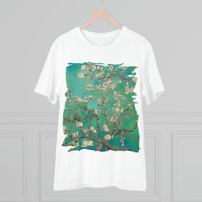 Van Gogh's Almond blossom (1890) - Green Fine Art Print Organic Cotton T-Shirt Unisex