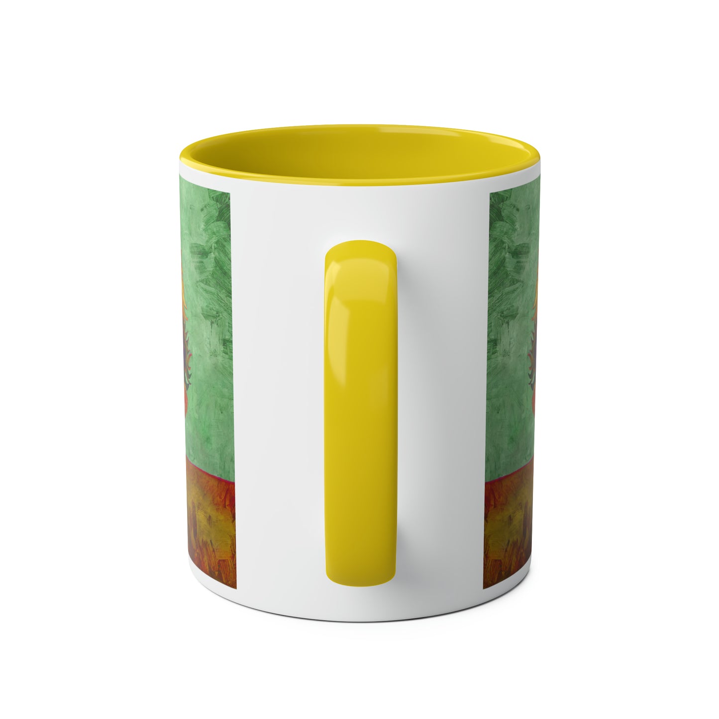 Van Gogh's Vase with Twelve Sunflowers (1888–1889) - Summer Fine Art Print Two-Tone Coffee Mugs, 11oz