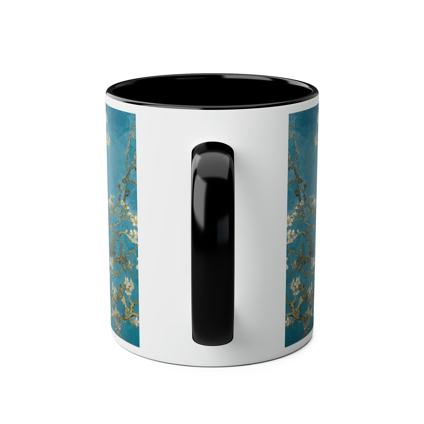 Van Gogh's Almond blossom (1890) - Lovebirds Fine Art Print Two-Tone Coffee Mugs, 11oz