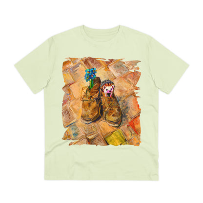 Van Gogh's Shoes (1888) - Hedgehog Fine Art Print Organic Cotton T-Shirt Unisex