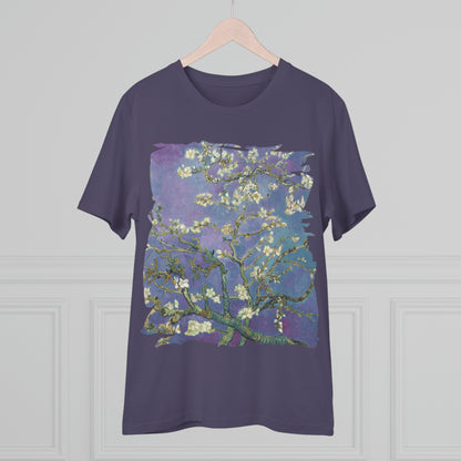 Van Gogh's Almond blossom (1890) - Purple Fine Art Print Organic Cotton T-Shirt Unisex