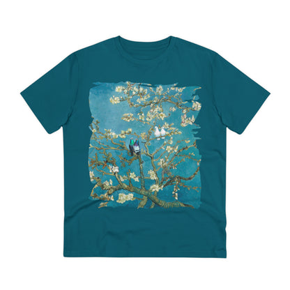 Van Gogh's Almond blossom (1890) - Lovebirds Fine Art Print Organic Cotton T-Shirt Unisex