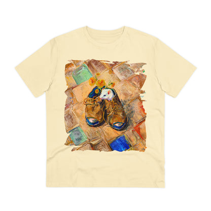 Van Gogh's Shoes (1888) - Mouse in the shoe Fine Art Print Organic Cotton T-Shirt Unisex