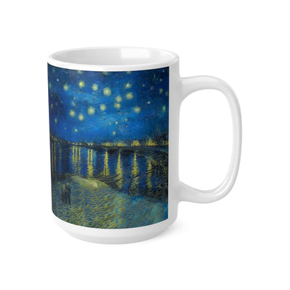 Van Gogh's Starry Night Over the Rhone (1888) - Original Fine Art PrintCeramic Coffee Mugs, 11oz, 15oz