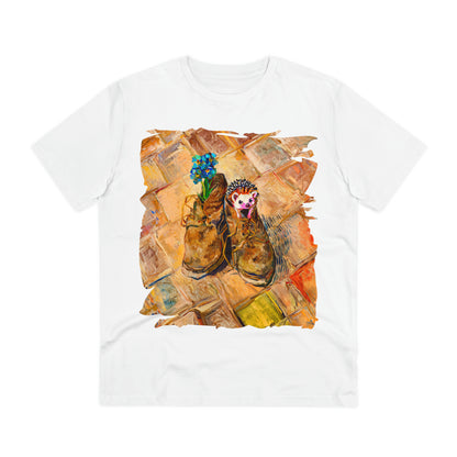 Van Gogh's Shoes (1888) - Hedgehog Fine Art Print Organic Cotton T-Shirt Unisex