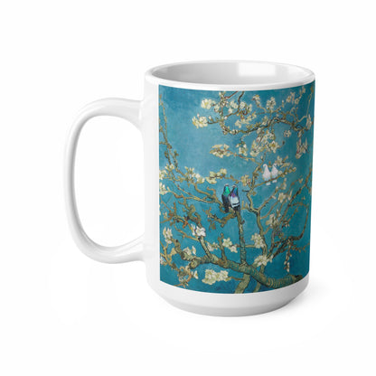 Van Gogh's Almond blossom (1890) - Lovebirds Fine Art Print Ceramic Coffee Cups, 11oz, 15oz