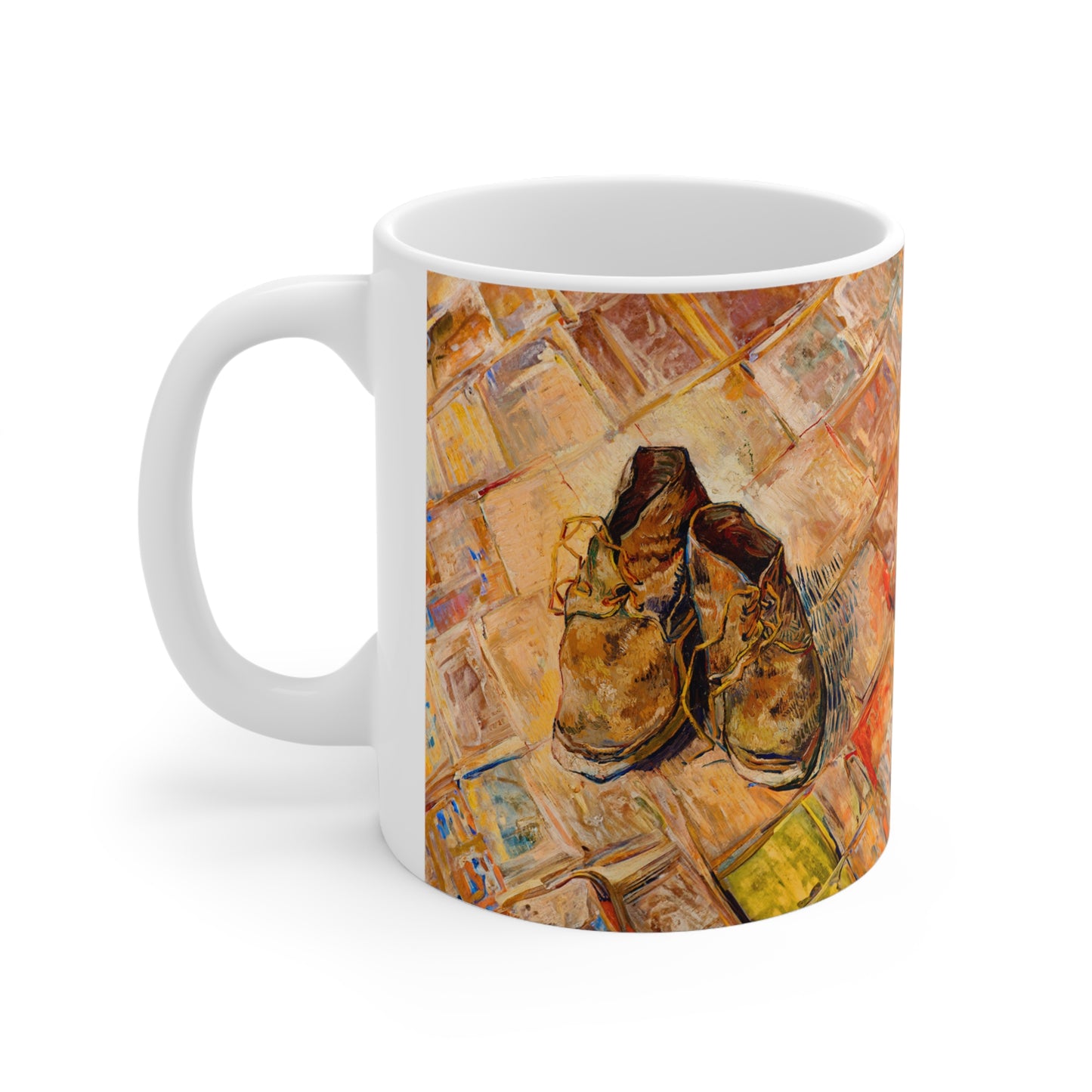 Van Gogh Shoes (1888) - Original Fine Art Print Ceramic Coffee Mugs, 11oz, 15oz