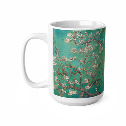 Van Gogh's Almond blossom (1890) - Green Fine Art Print Ceramic Coffee Mugs, 11oz, 15oz