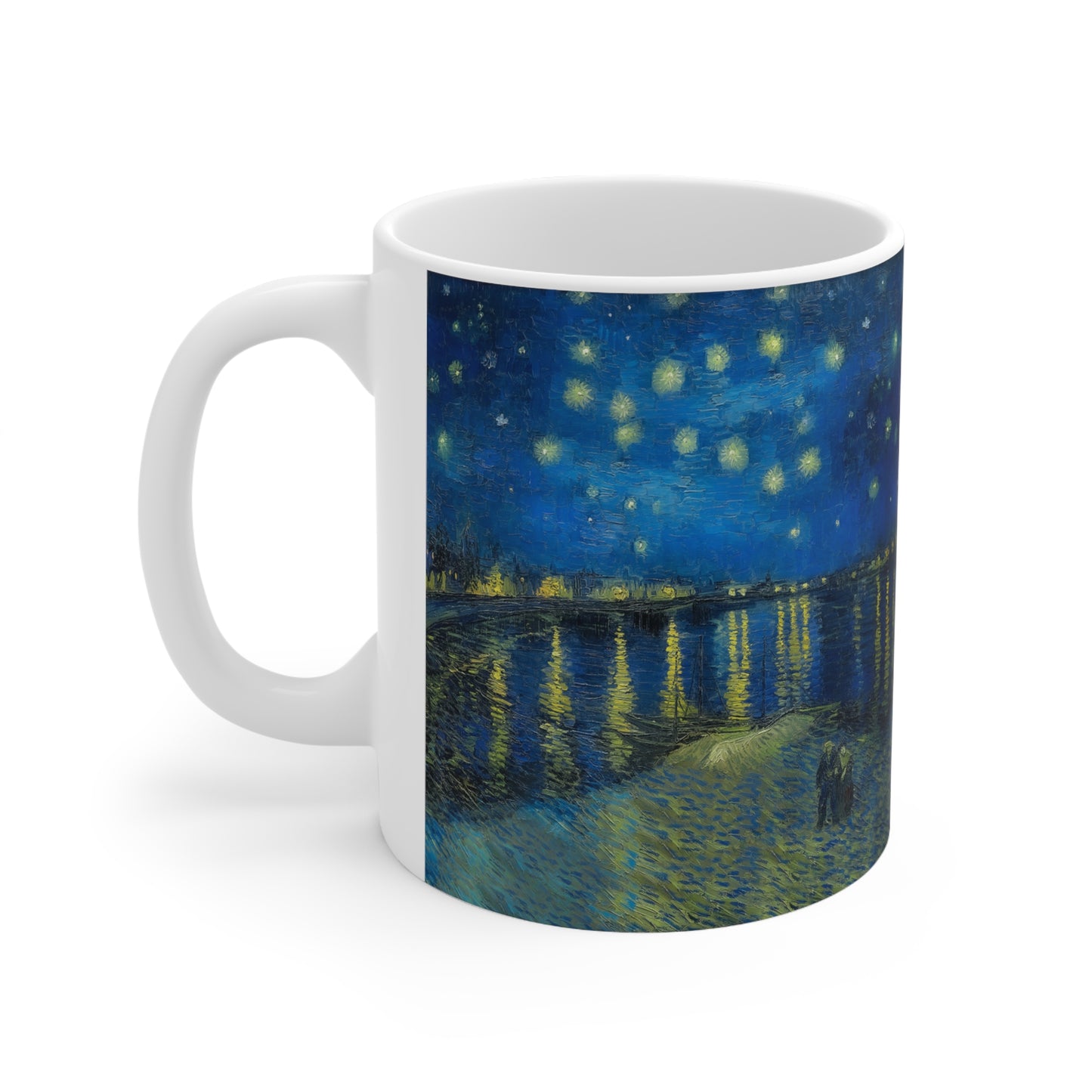 Van Gogh's Starry Night Over the Rhone (1888) - Original Fine Art PrintCeramic Coffee Mugs, 11oz, 15oz