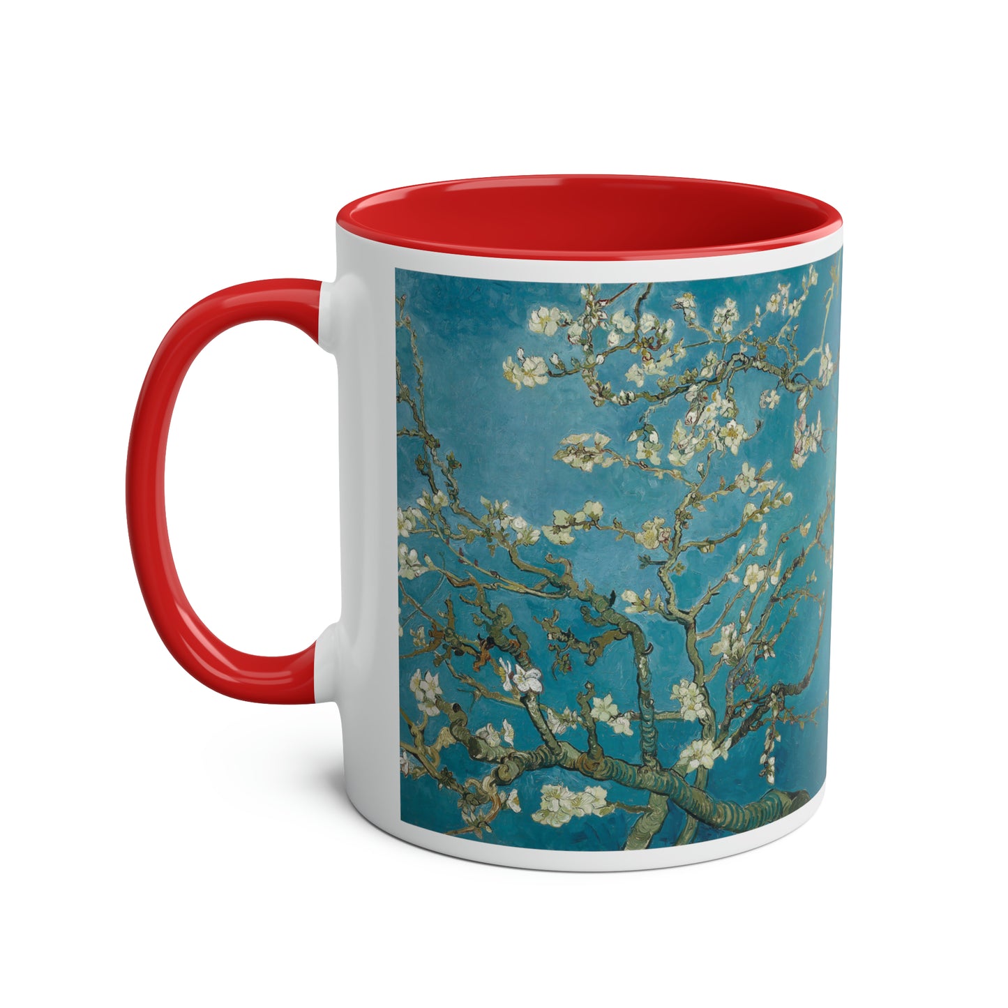 Van Gogh's Almond blossom (1890) - Original Fine Art Print Two-Tone Coffee Mugs, 11oz