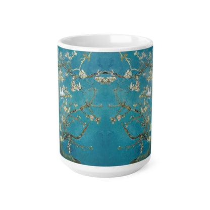 Van Gogh's Almond blossom (1890) - Lovebirds Fine Art Print Ceramic Coffee Cups, 11oz, 15oz