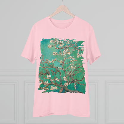 Van Gogh's Almond blossom (1890) - Green Fine Art Print Organic Cotton T-Shirt Unisex