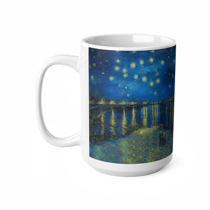 Van Gogh's Starry Night Over the Rhone (1888) - Original Fine Art PrintCeramic Coffee Mugs, 11oz, 15oz