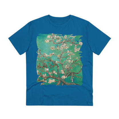 Van Gogh's Almond blossom (1890) - Green Fine Art Print Organic Cotton T-Shirt Unisex